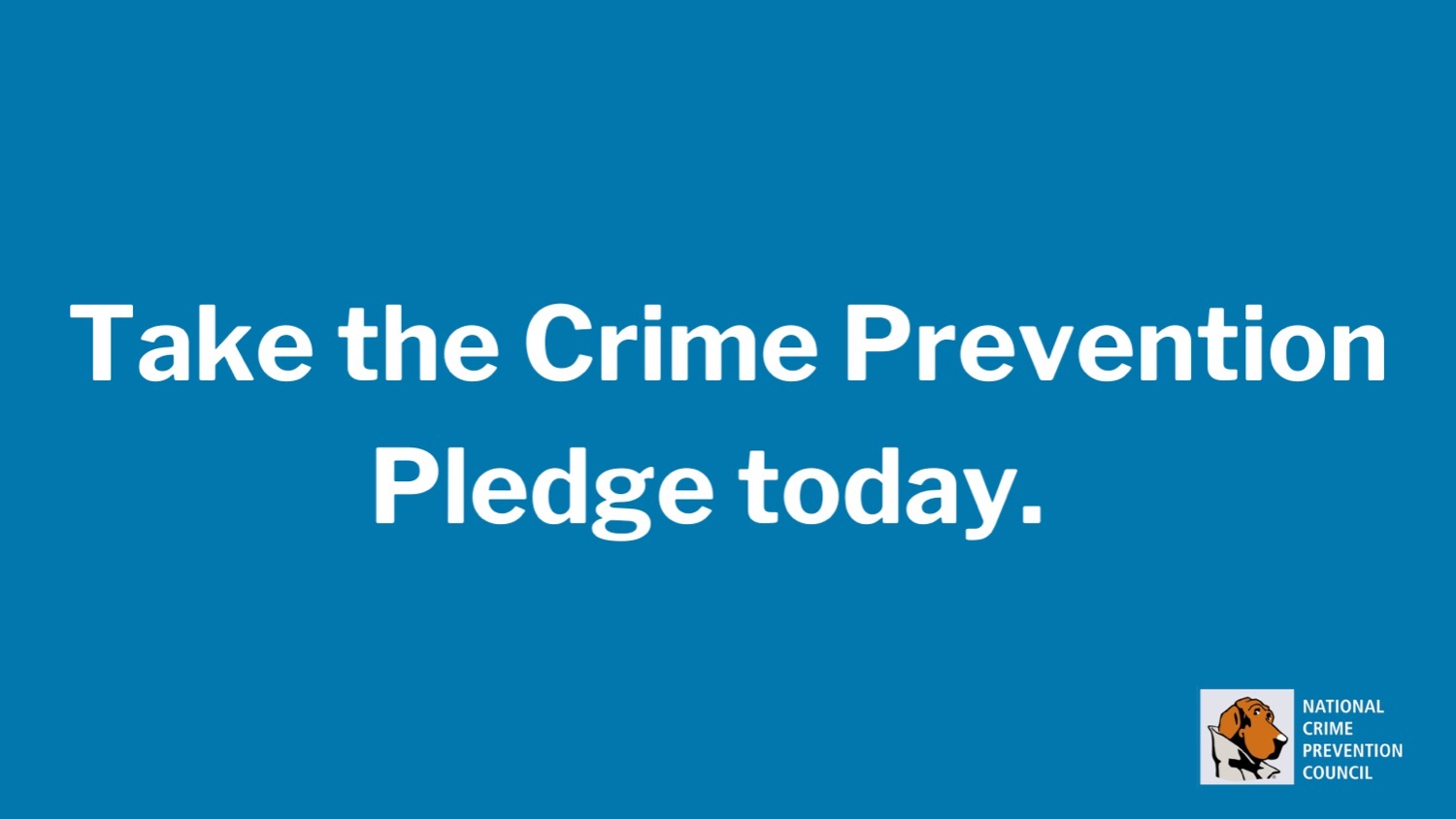 Crime Prevention Pledge 2022